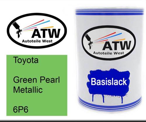 Toyota, Green Pearl Metallic, 6P6: 500ml Lackdose, von ATW Autoteile West.